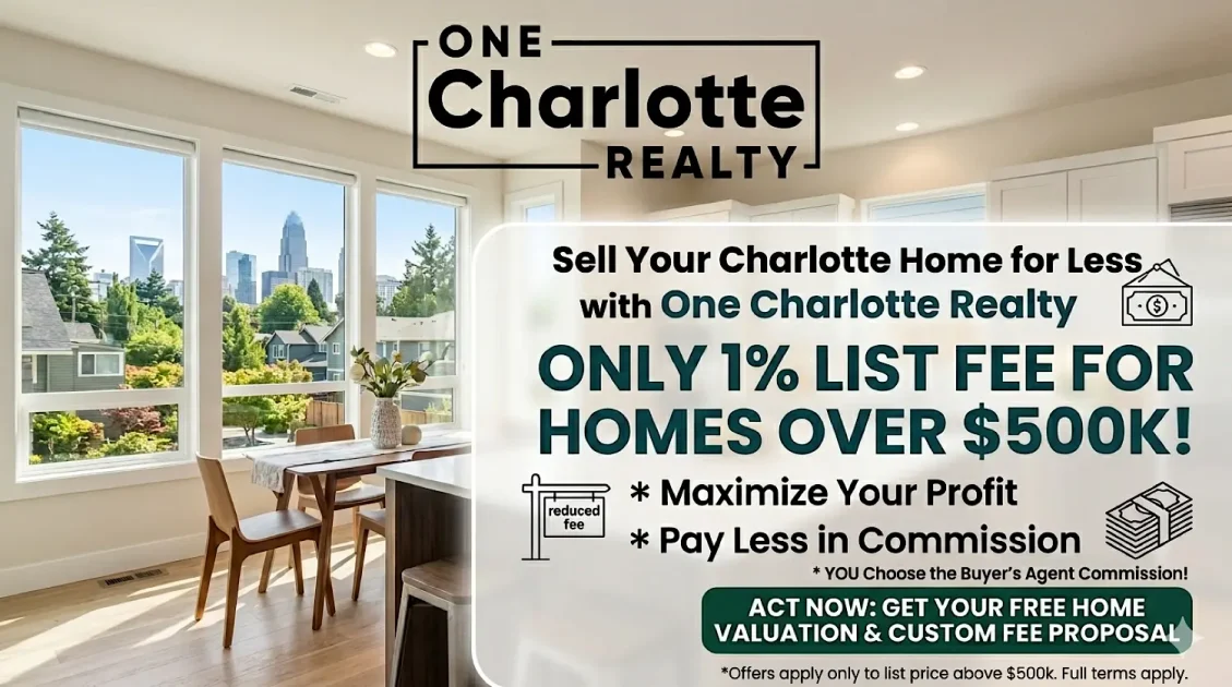Sell Your Charlotte Home for Less with One Charlotte Realty
