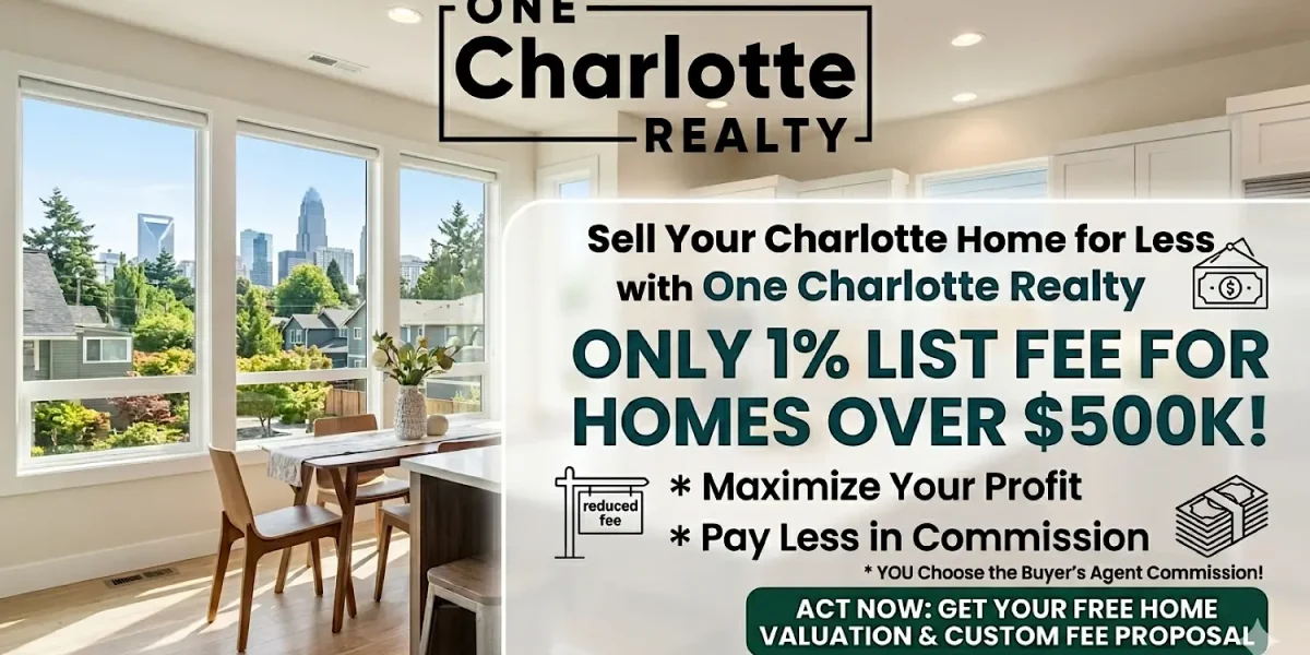 Sell Your Charlotte Home for Less with One Charlotte Realty