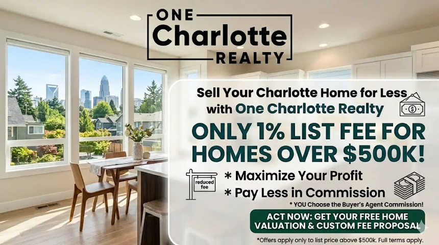 Sell Your Charlotte Home for Less with One Charlotte Realty